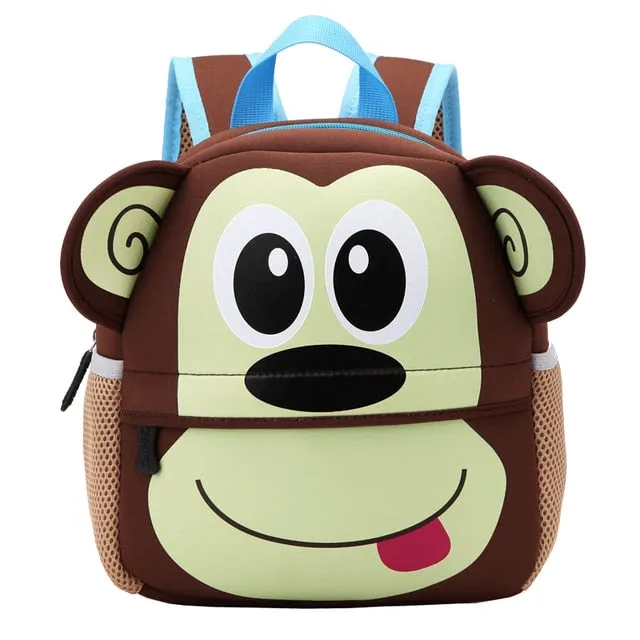 2020 New 3D Animal Children Backpacks Brand Design Girl Boys Backpack