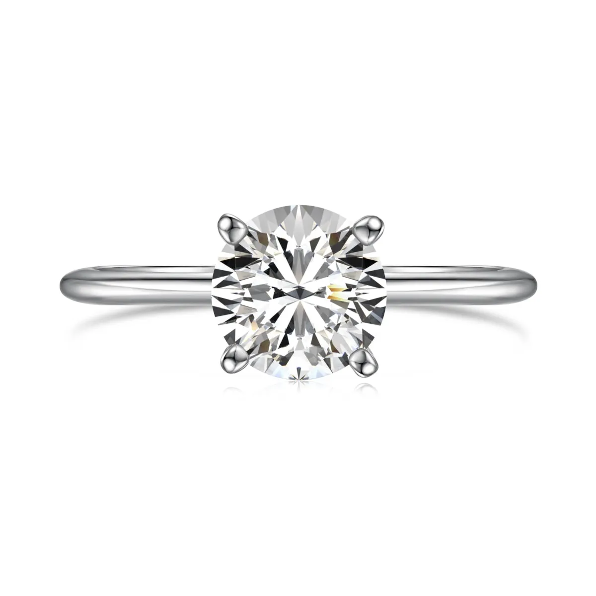 4 Prong 1.5 Carat Round Brilliant Solitaire Engagement Ring