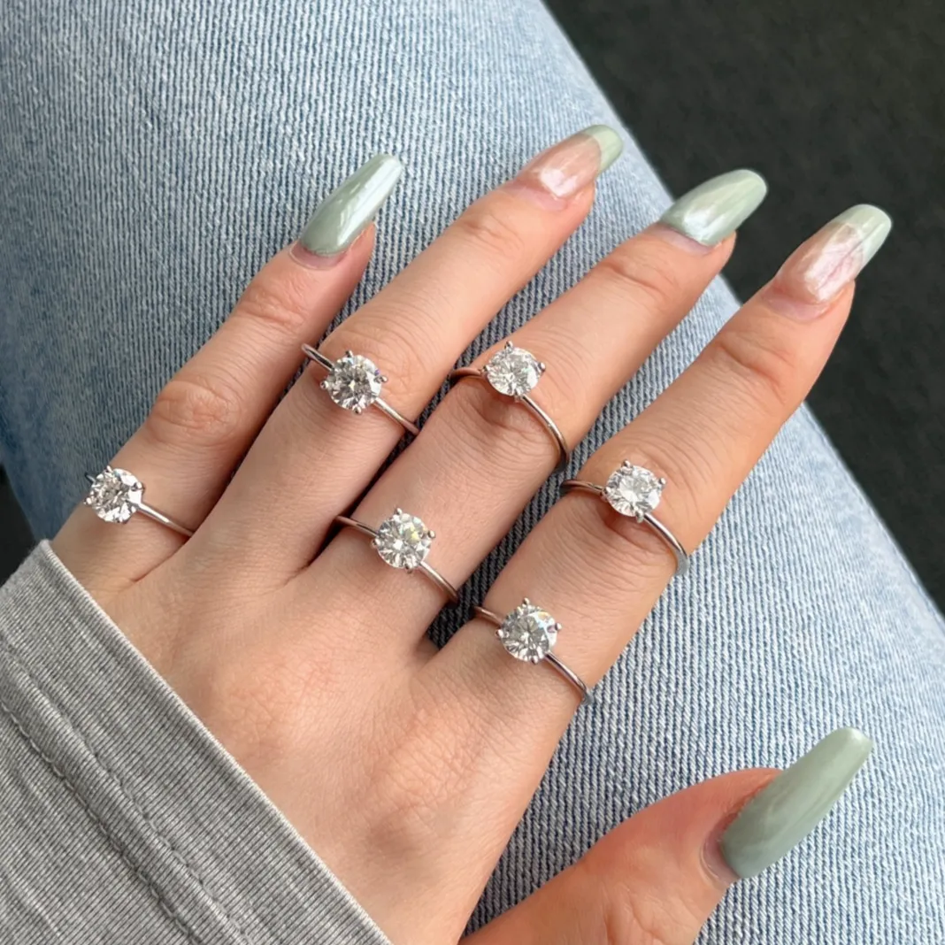 4 Prong 1.5 Carat Round Brilliant Solitaire Engagement Ring