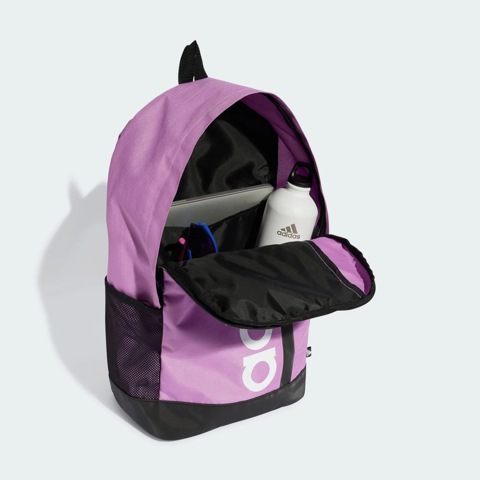ADIDAS LINEAR PURPLE/WHITE BACKPACK