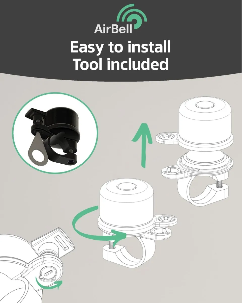 AIRBELL® Bicycle Bell for Apple AirTag