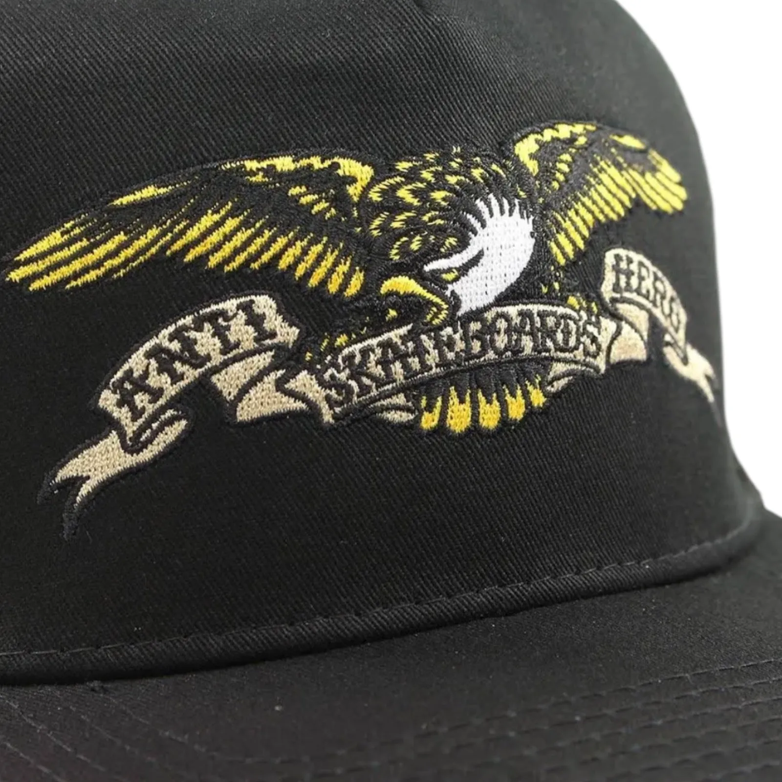Antihero Embroidered Eagle Trucker Hat Black