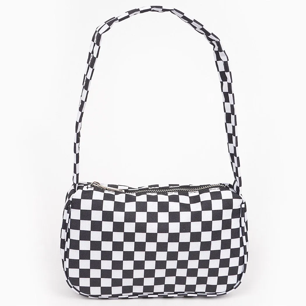 Black & White Checker Purse