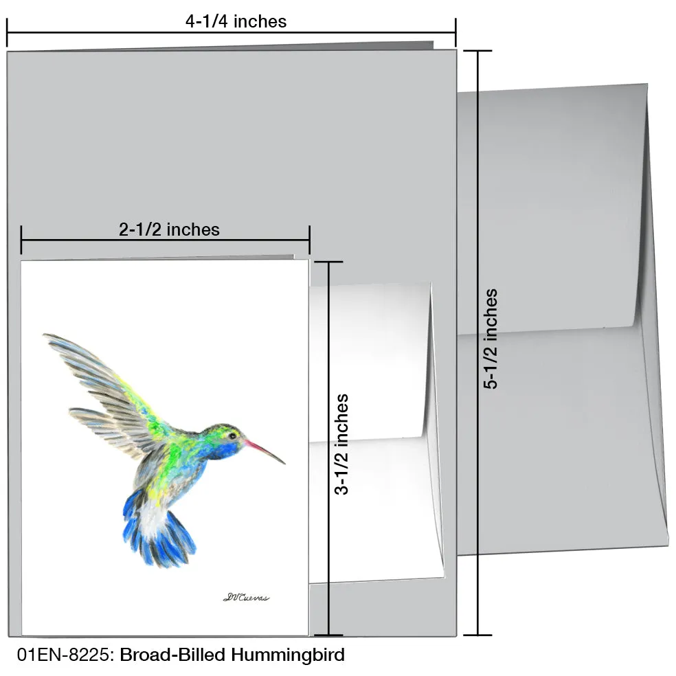 Broad-Billed Hummingbird, Greeting Card (8225)