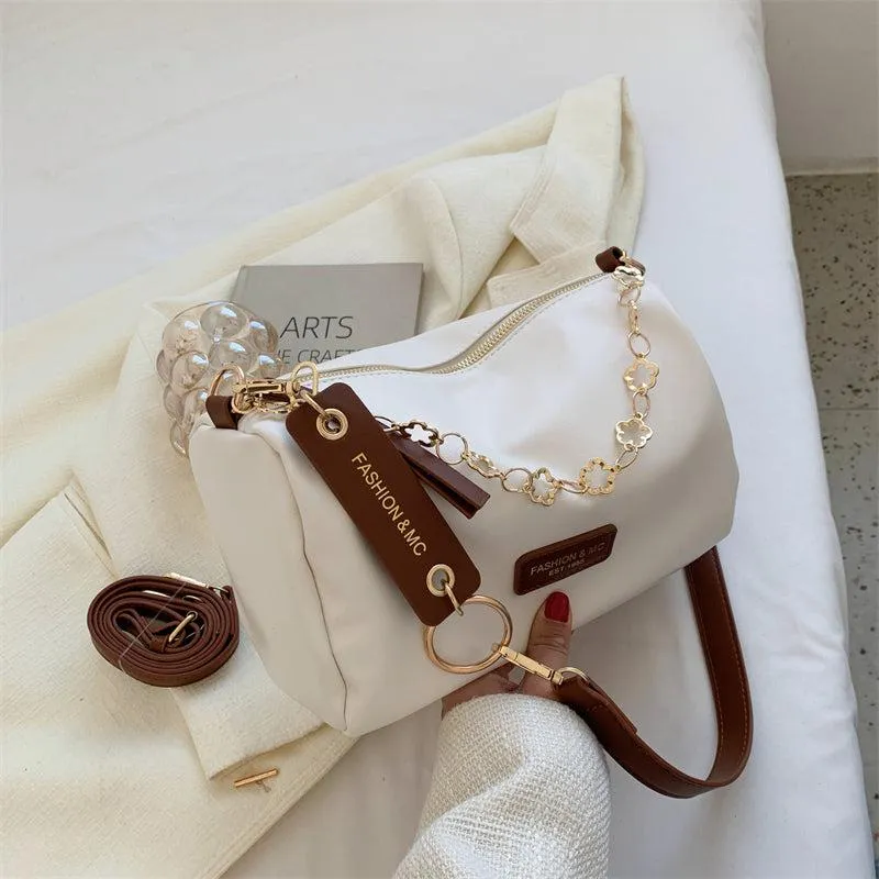 Canvas Shoulder Boston Bag