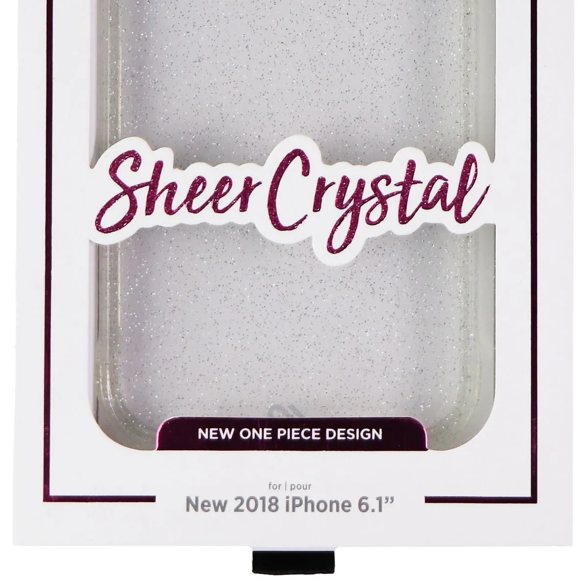 Case-Mate Sheer Crystal Series Hard Case for Apple iPhone XR - Clear/Glitter