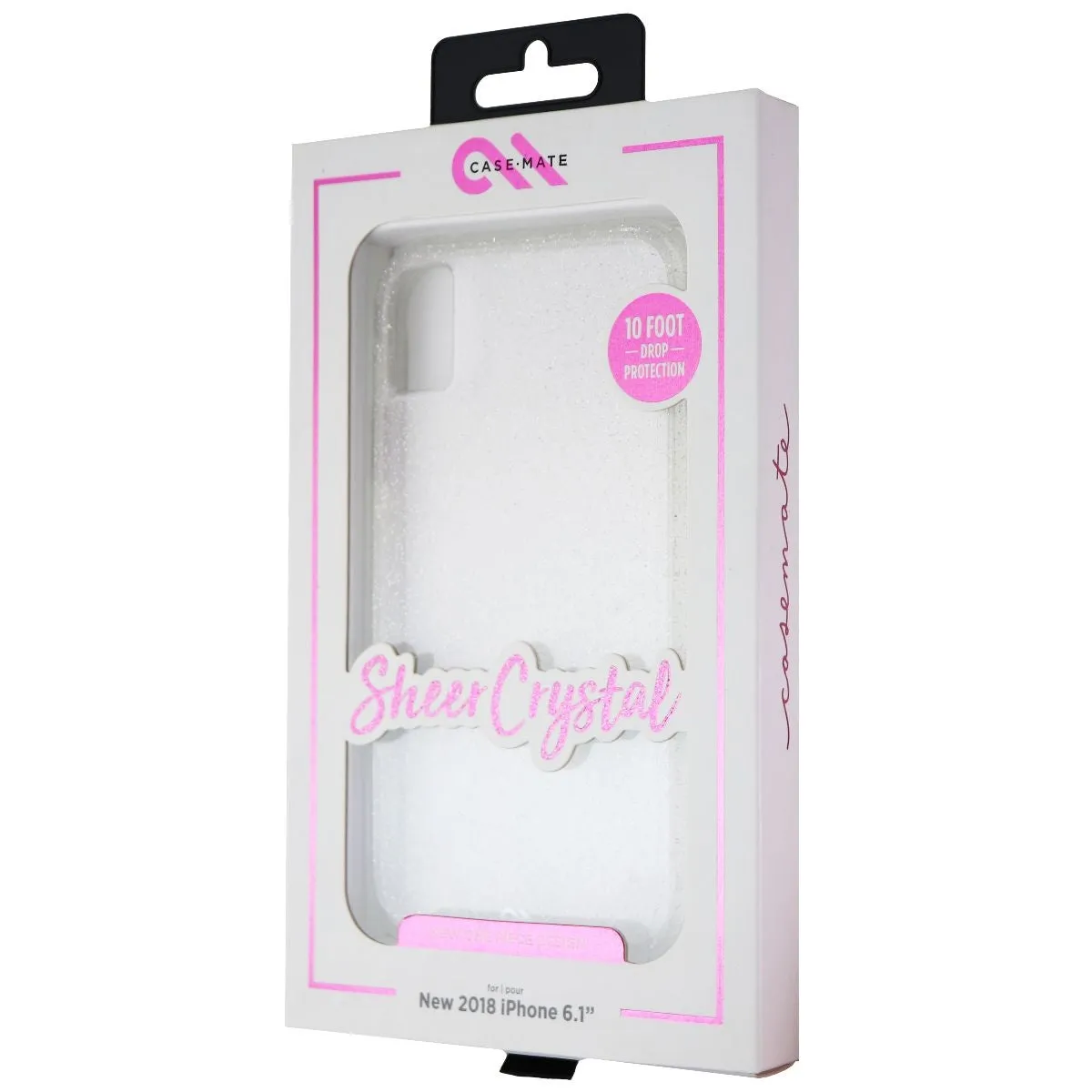 Case-Mate Sheer Crystal Series Hard Case for Apple iPhone XR - Clear/Glitter