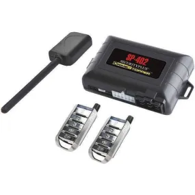 CrimeStopper SP-402 Universal 1-Way Security & Remote-Start Combo