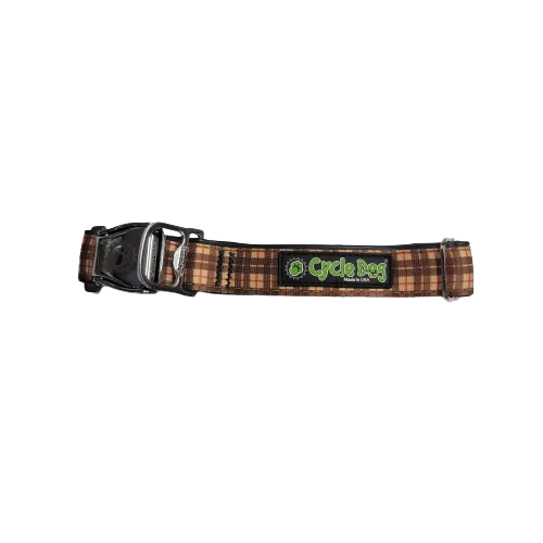Cycle Dog - Tan Plaid Collar