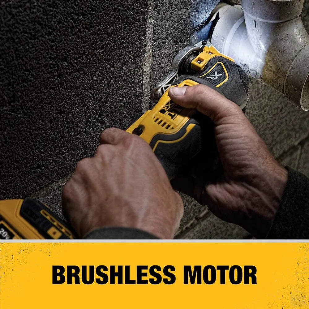 DEWALT 20V MAX* XR® Brushless Cordless 3-Speed Oscillating Multi-Tool Kit [DCS356D1]