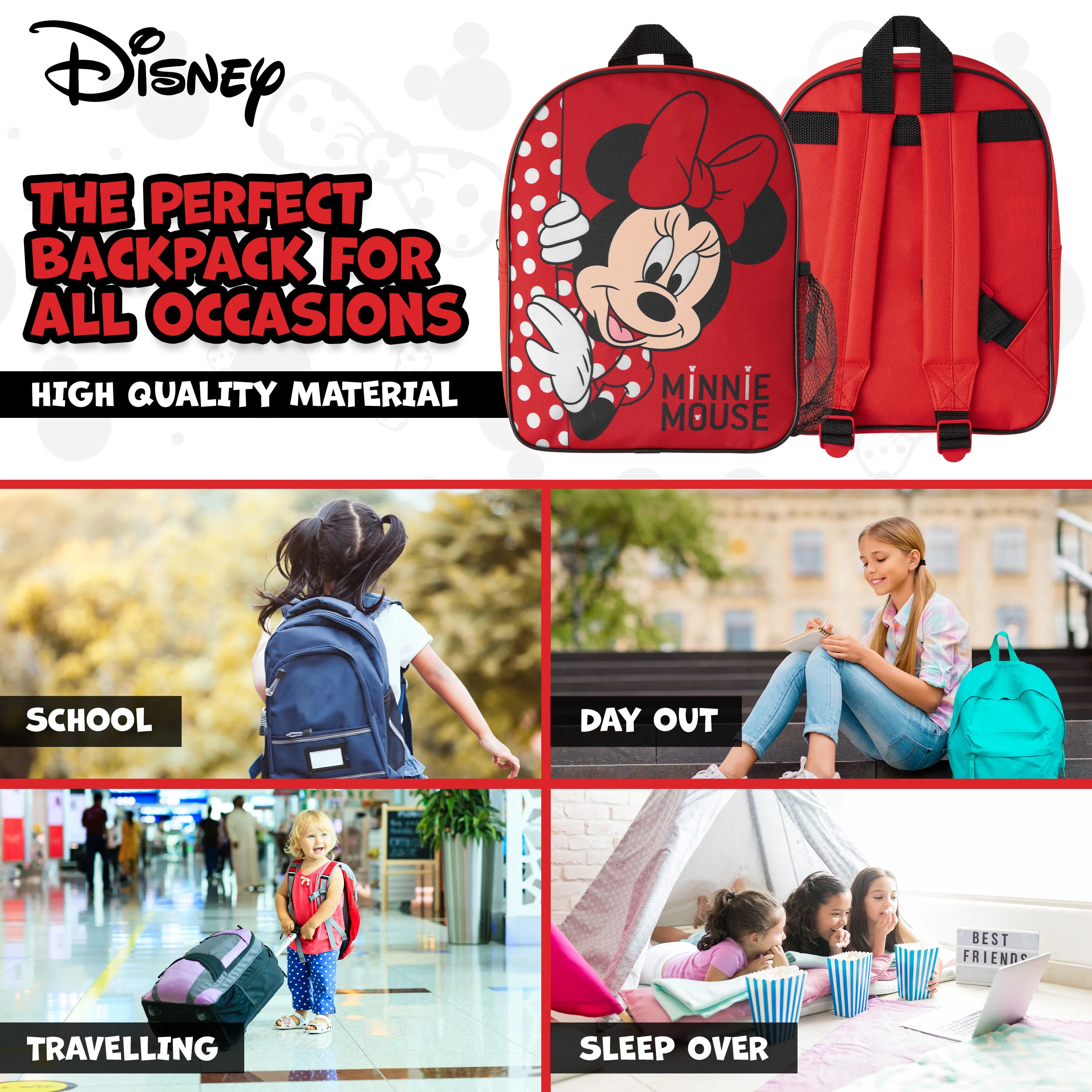Disney Backpack for Girl - Minnie Mouse Backpack