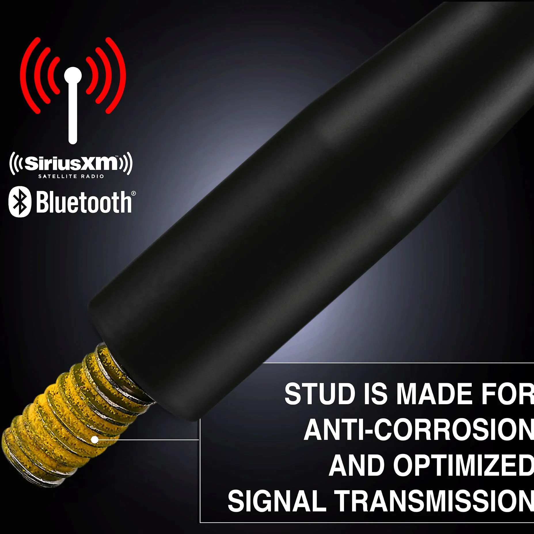 EcoAuto Antenna fits Ford F150 F250 F350 Super Duty, Bronco, Raptor & Dodge RAM Truck Short Antenna
