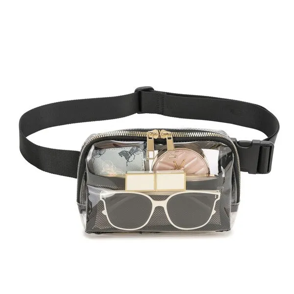 Explore More Collection - Juni Clear Stadium Belt Bag