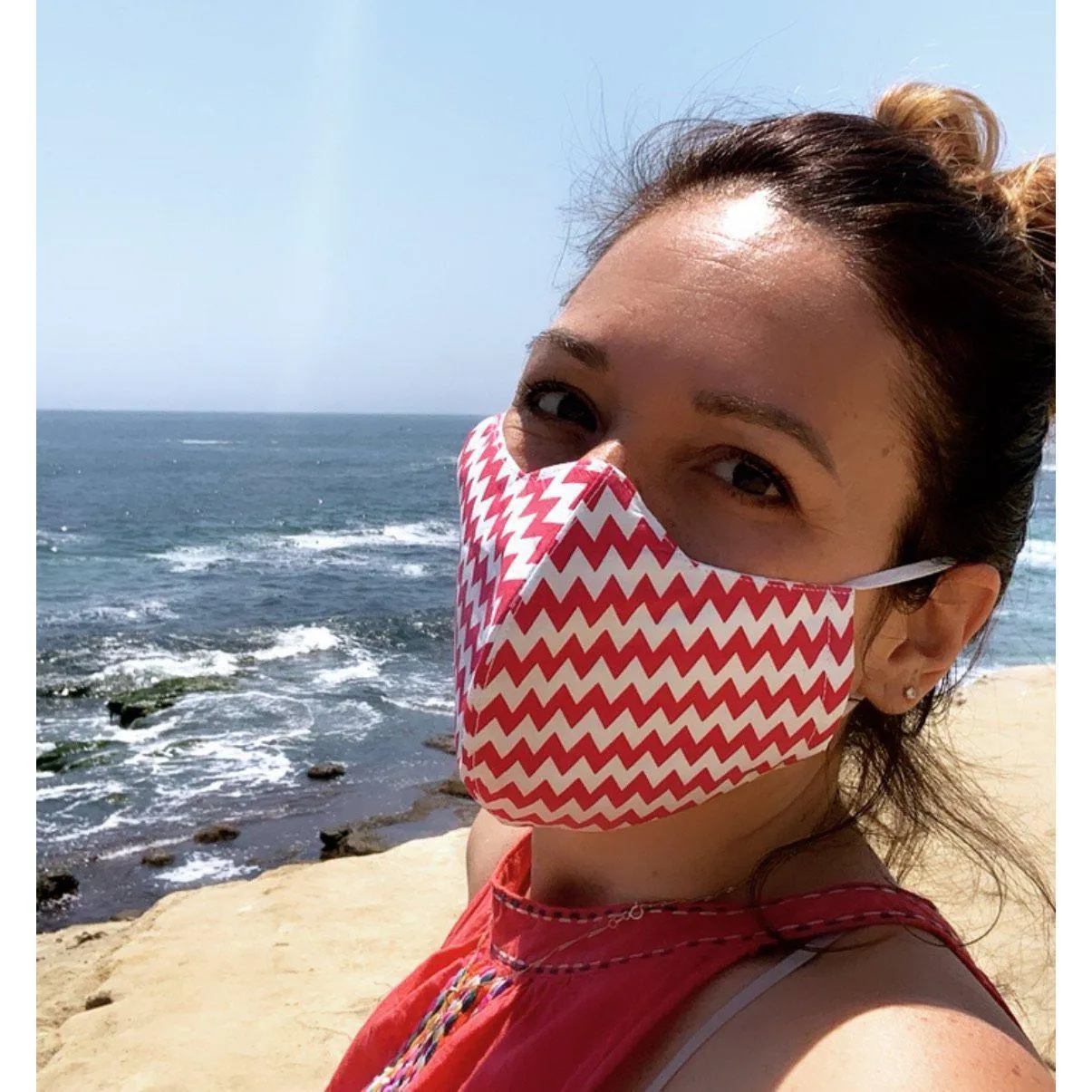 Face Mask Chevron with Filter Pocket - Thailand