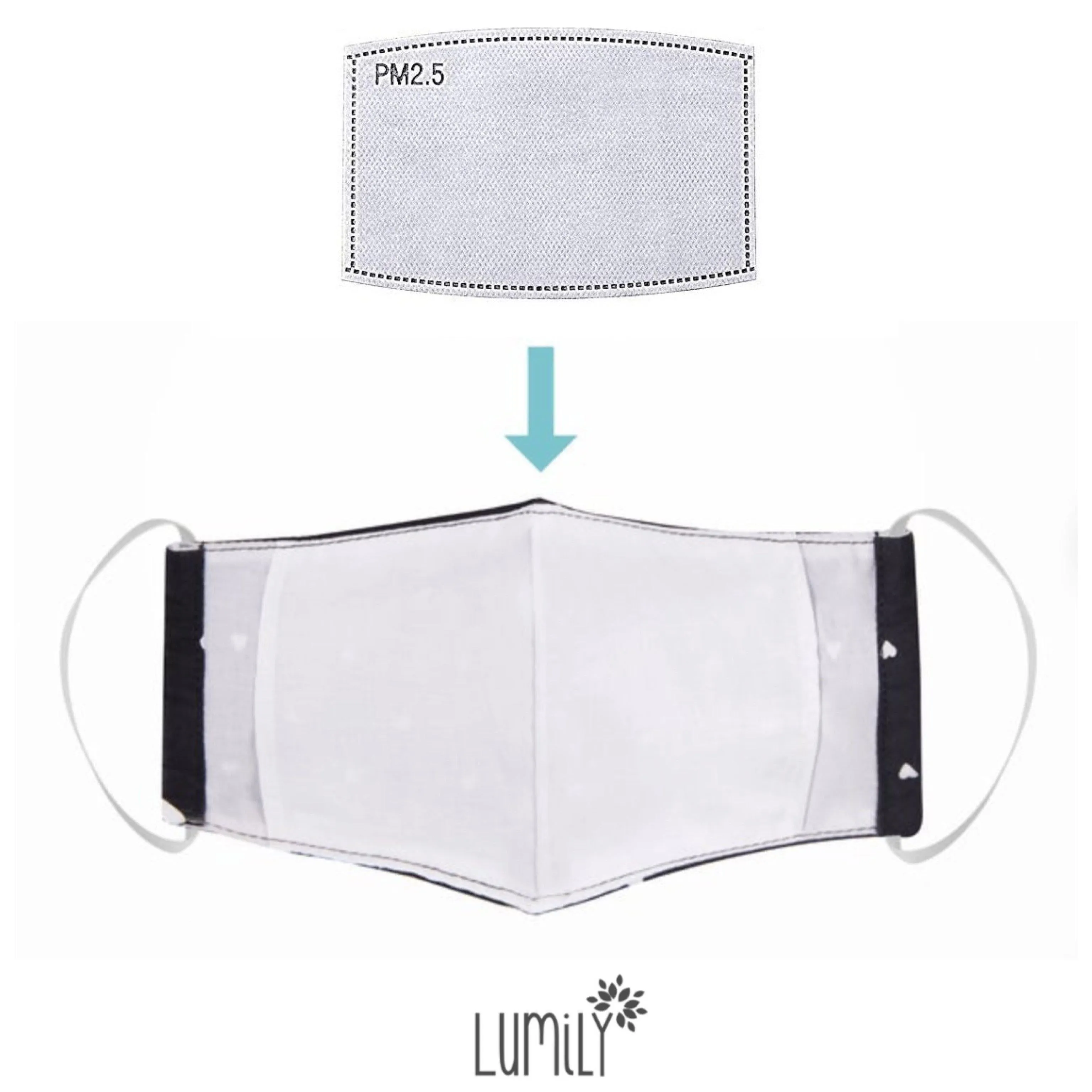 Face Mask Chevron with Filter Pocket - Thailand