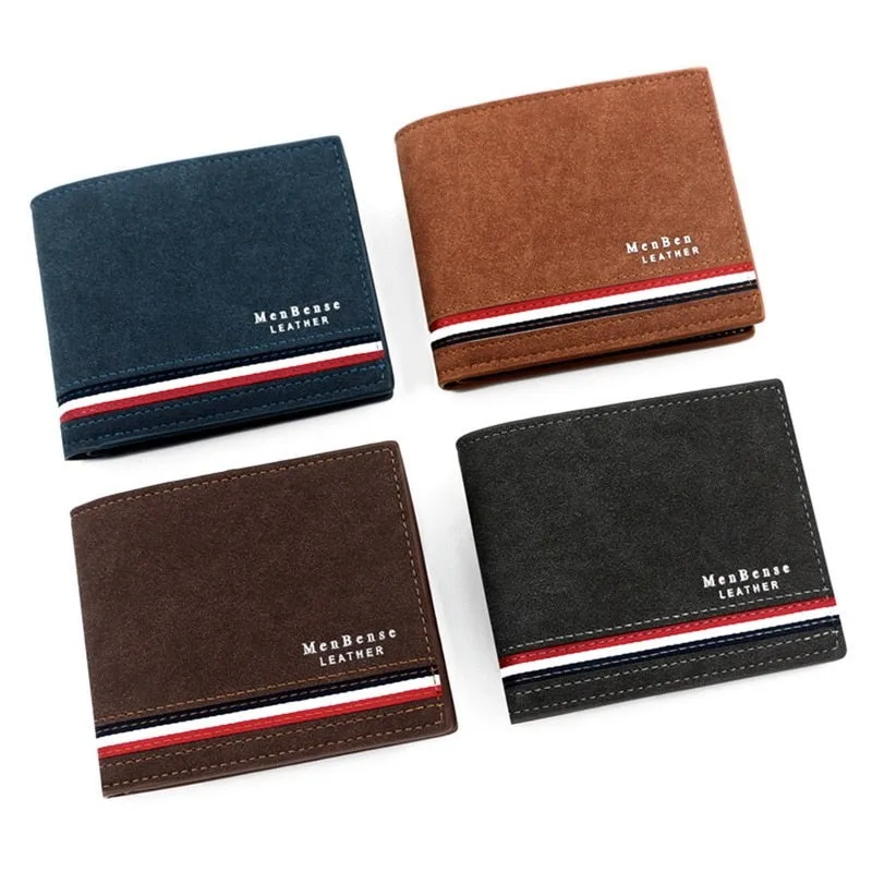 Fashion Leather Wallet Men Luxury Slim Coin Purse Business Foldable Wallet Man Card Holder Pocket Clutch Male Handbags Tote Bag