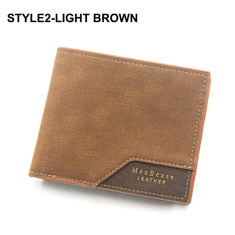 Fashion Leather Wallet Men Luxury Slim Coin Purse Business Foldable Wallet Man Card Holder Pocket Clutch Male Handbags Tote Bag