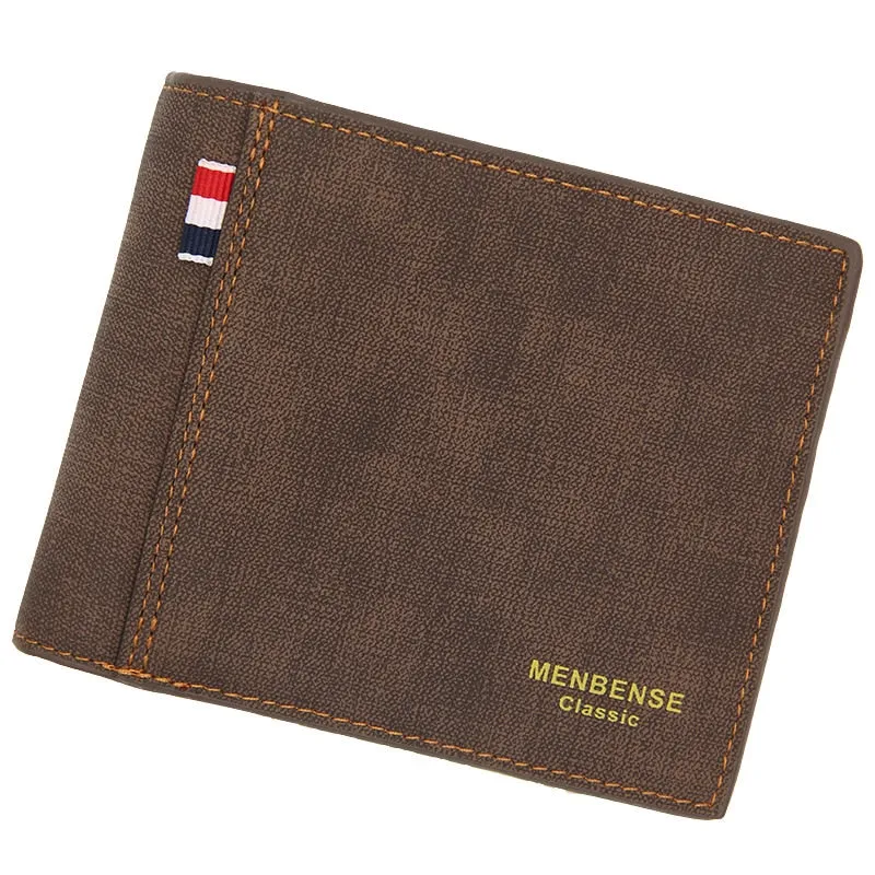 Fashion Leather Wallet Men Luxury Slim Coin Purse Business Foldable Wallet Man Card Holder Pocket Clutch Male Handbags Tote Bag