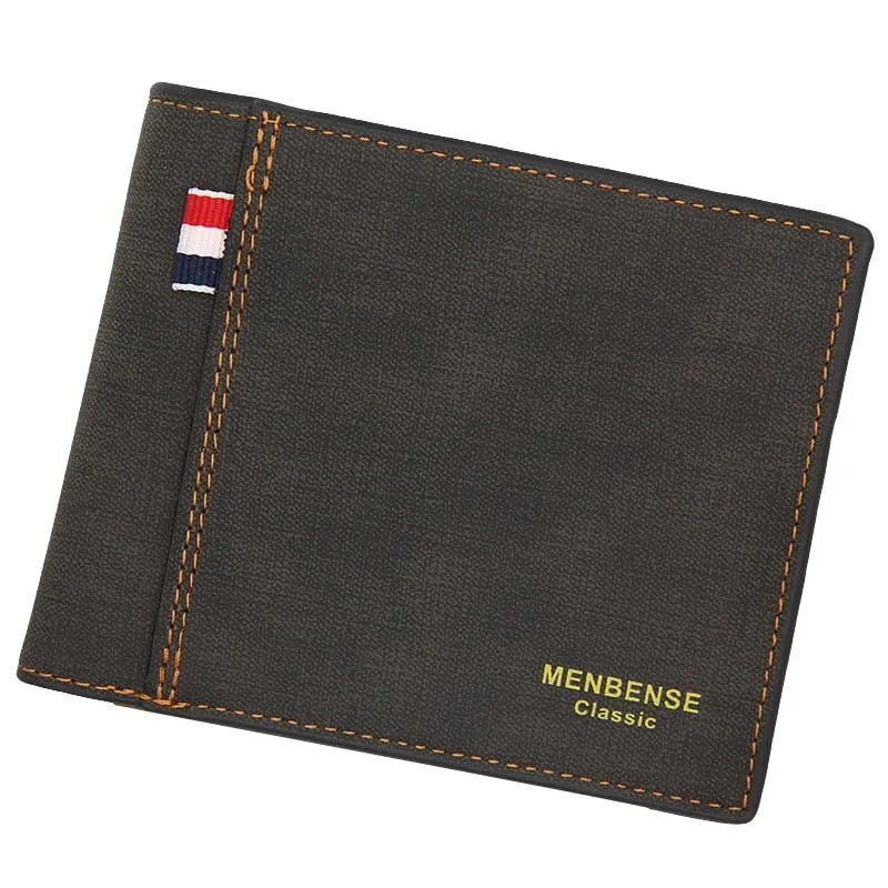 Fashion Leather Wallet Men Luxury Slim Coin Purse Business Foldable Wallet Man Card Holder Pocket Clutch Male Handbags Tote Bag