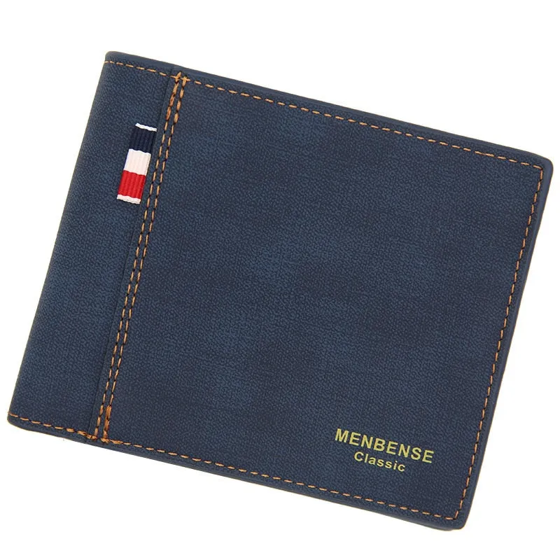 Fashion Leather Wallet Men Luxury Slim Coin Purse Business Foldable Wallet Man Card Holder Pocket Clutch Male Handbags Tote Bag