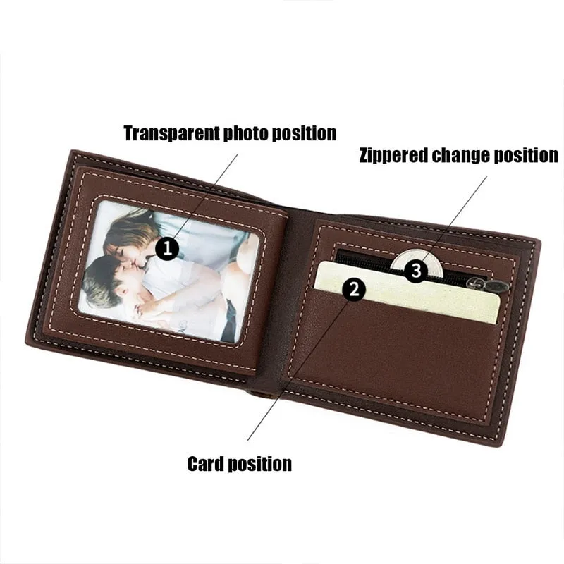 Fashion Leather Wallet Men Luxury Slim Coin Purse Business Foldable Wallet Man Card Holder Pocket Clutch Male Handbags Tote Bag