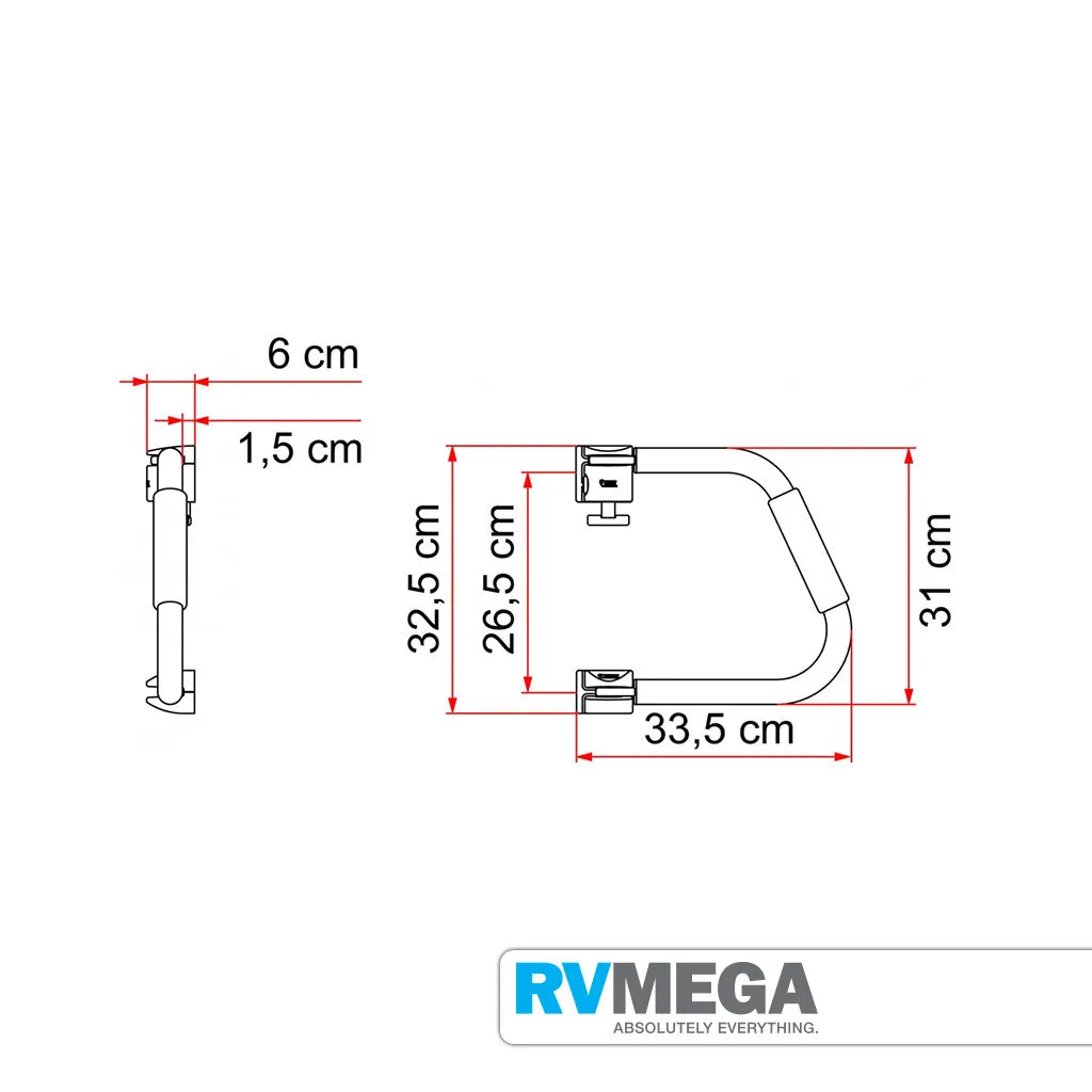 Fiamma Security Door Handle 31cm
