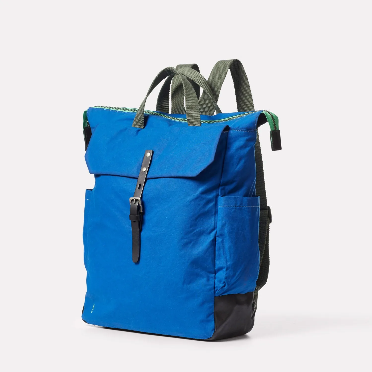 Fin Waxed Cotton Backpack in Oxbridge