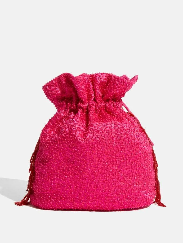 Flaming Heart Clutch Bag