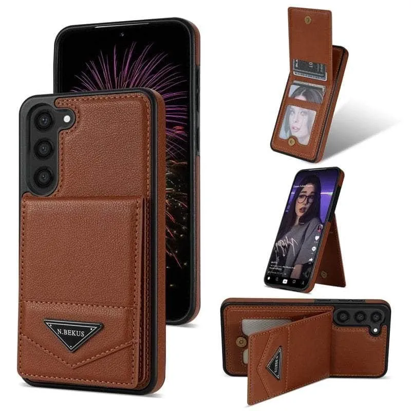 Galaxy S23 FE Wallet Leather Anti-theft Case