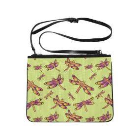 Gathering Lime Slim Clutch Bag