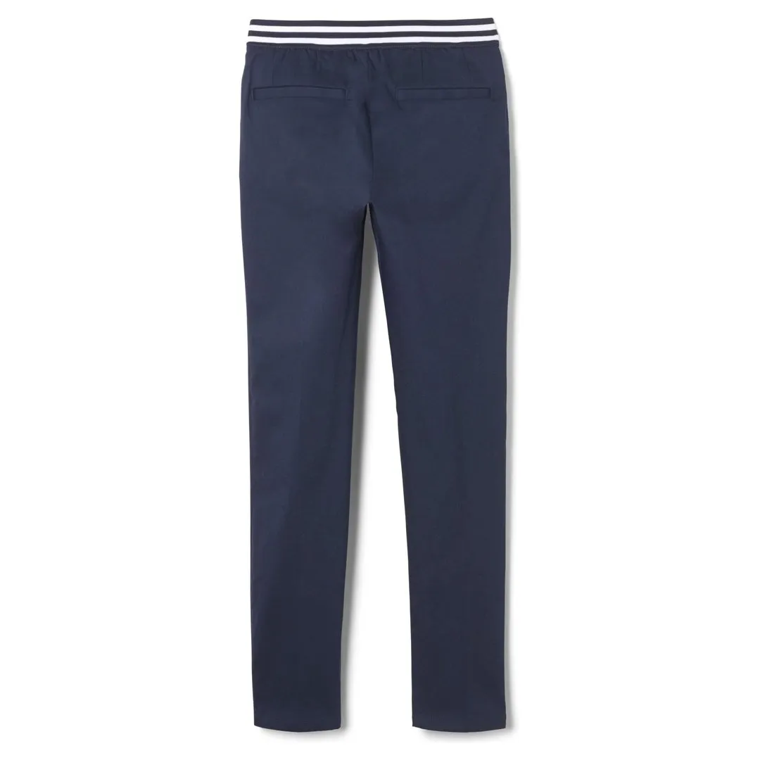 Girls Contrast Waist Pull On Pant