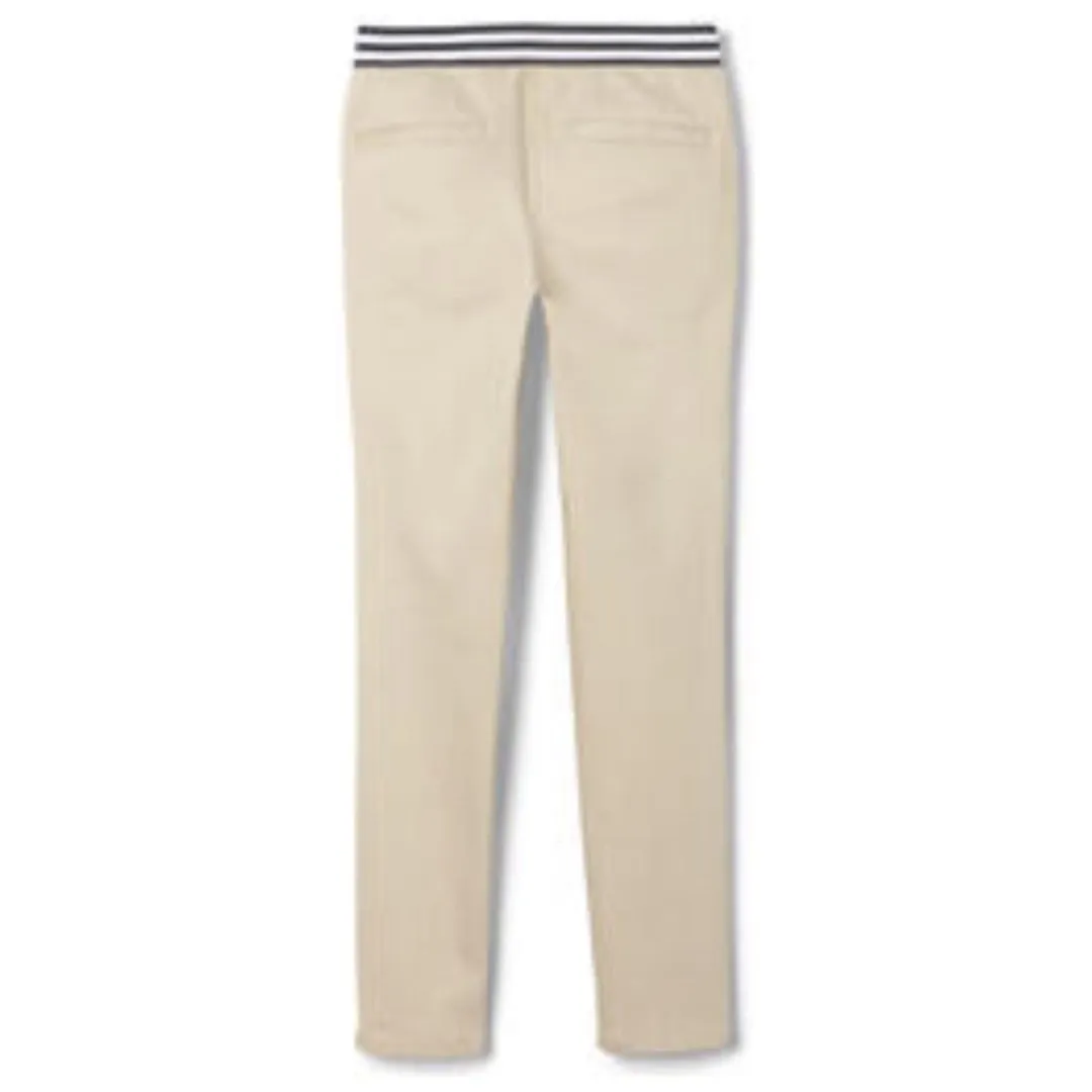 Girls Contrast Waist Pull On Pant