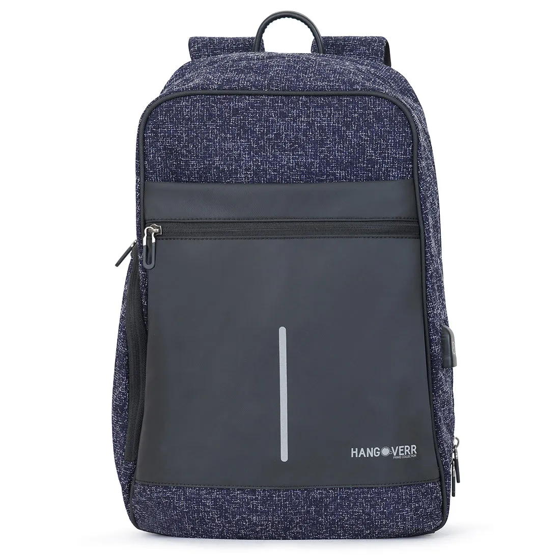 Hangoverr Anti Theft Laptop Backpack with USB Port and Security Pocket - Blue