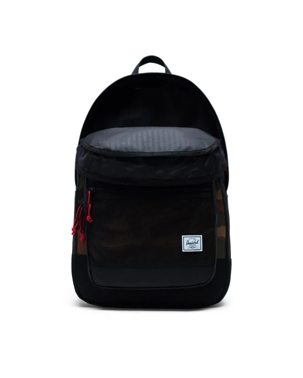 HERSCHEL KAINE BLACK/WOODLAND CAMO