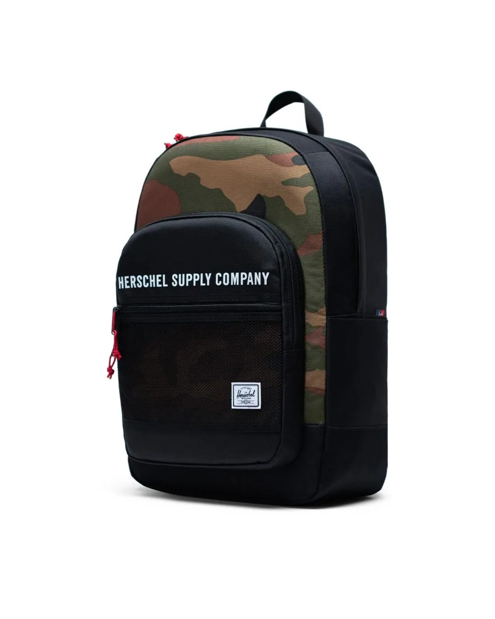 HERSCHEL KAINE BLACK/WOODLAND CAMO