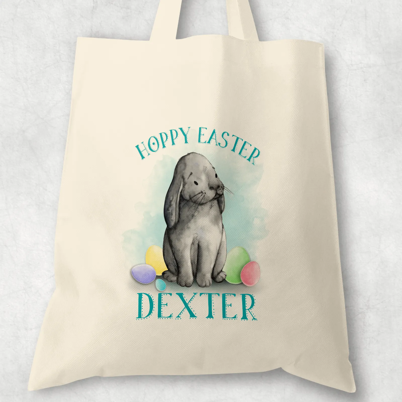 Hoppy Easter Bunny Watercolour Tote Bag