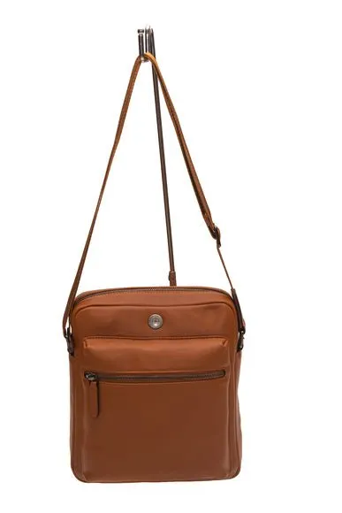 Journeyman Leather Crossbody/iPad Bag | Tan