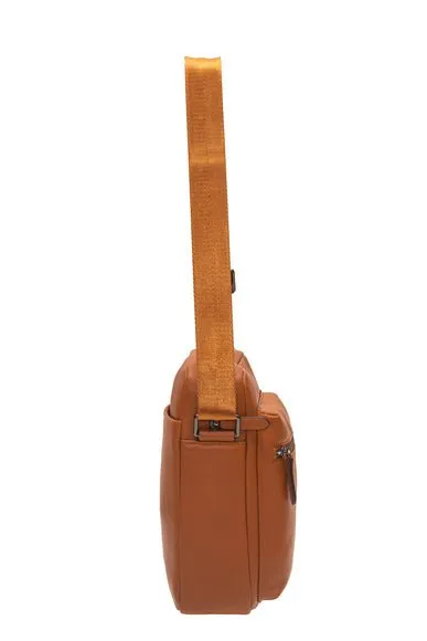 Journeyman Leather Crossbody/iPad Bag | Tan