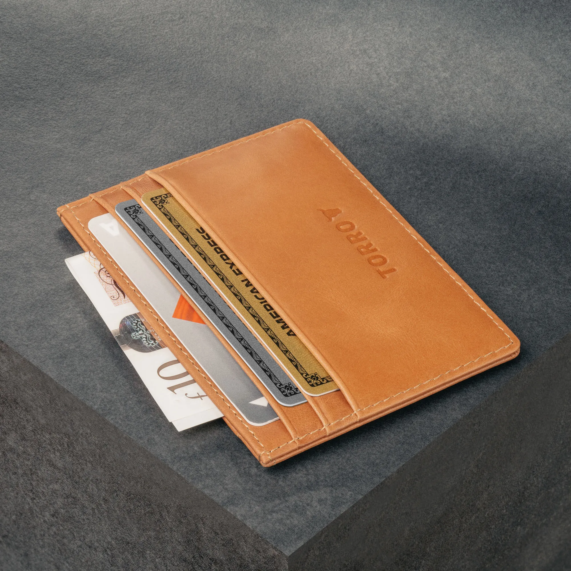Leather Credit Card Holder (for Cash and Cards)
