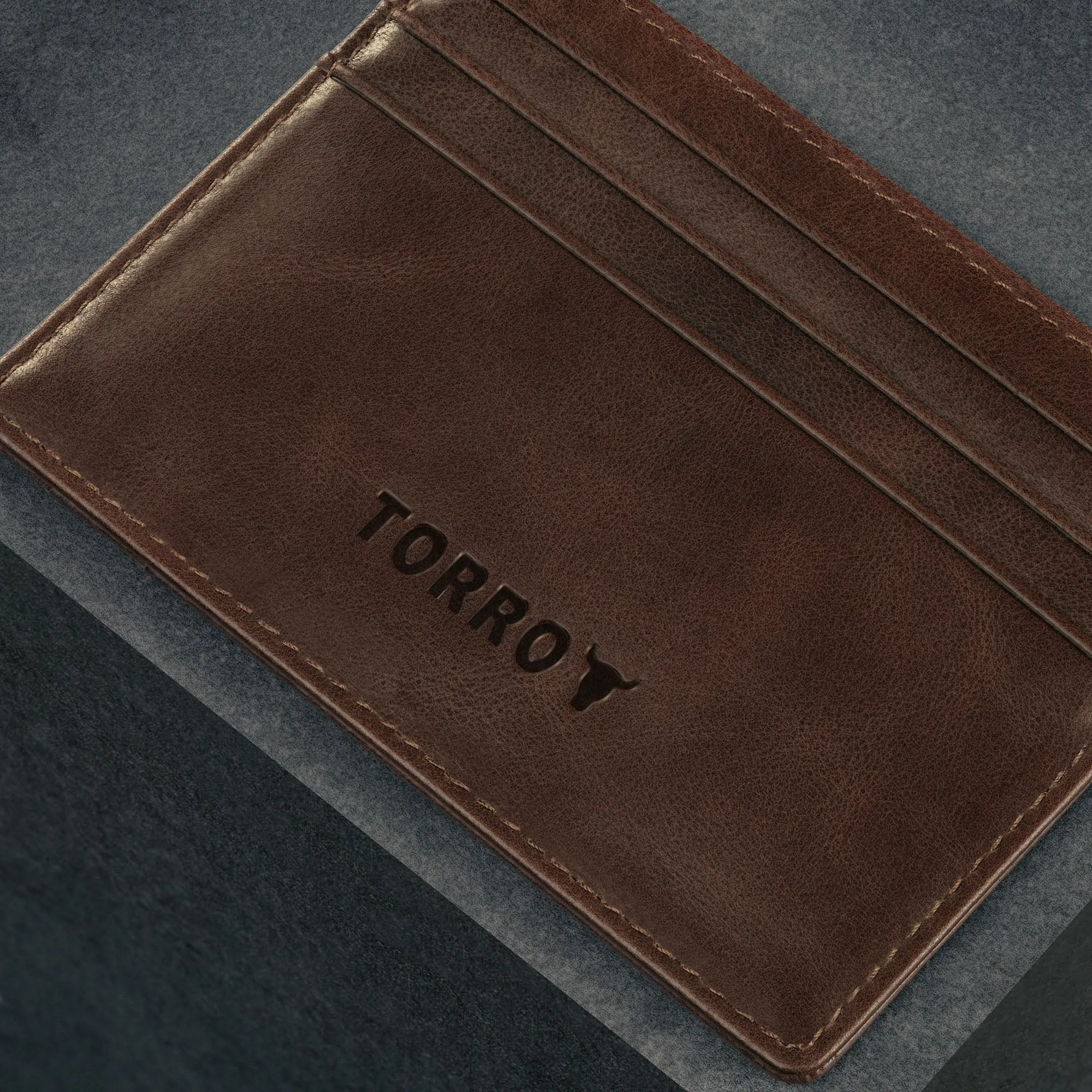 Leather Credit Card Holder (for Cash and Cards)