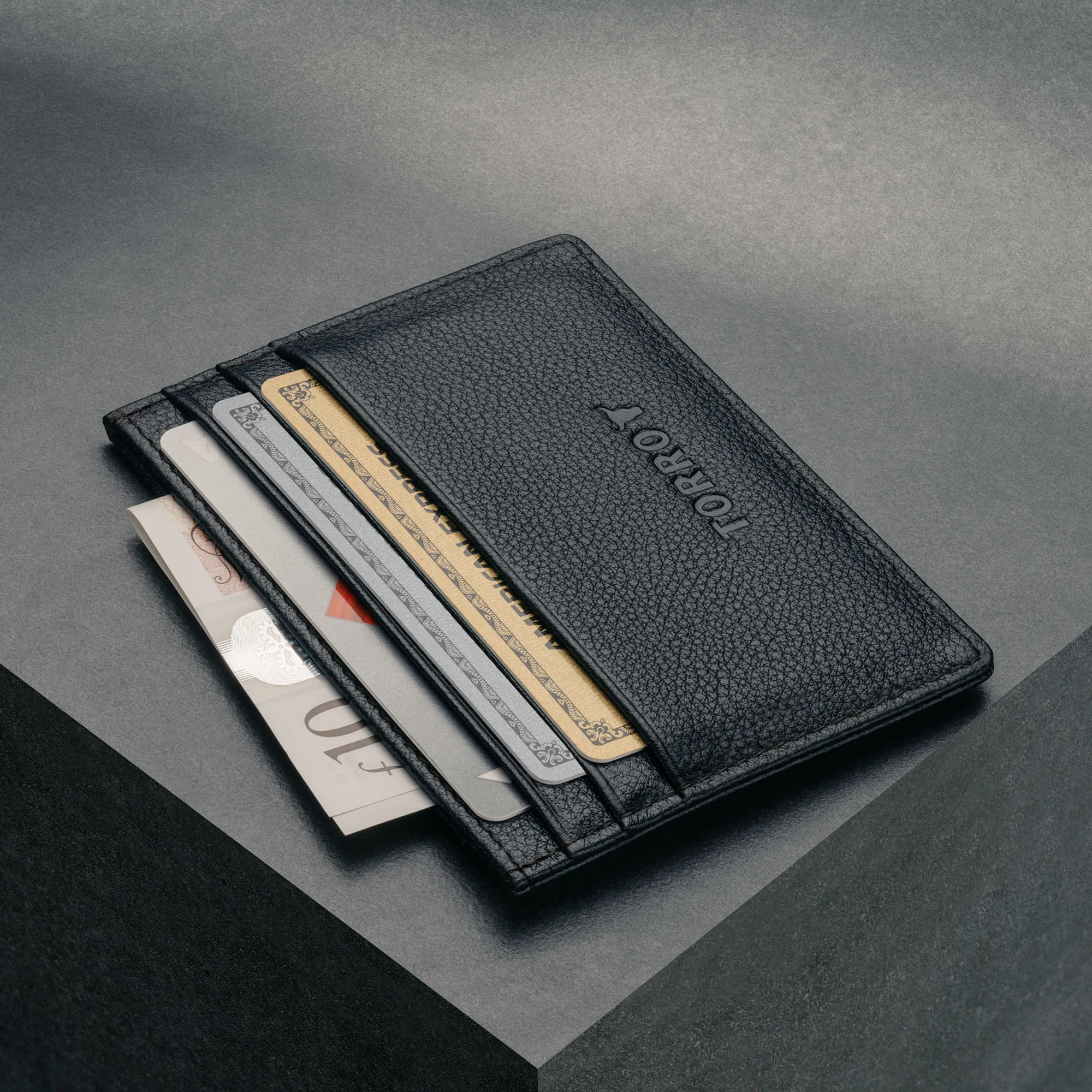 Leather Credit Card Holder (for Cash and Cards)