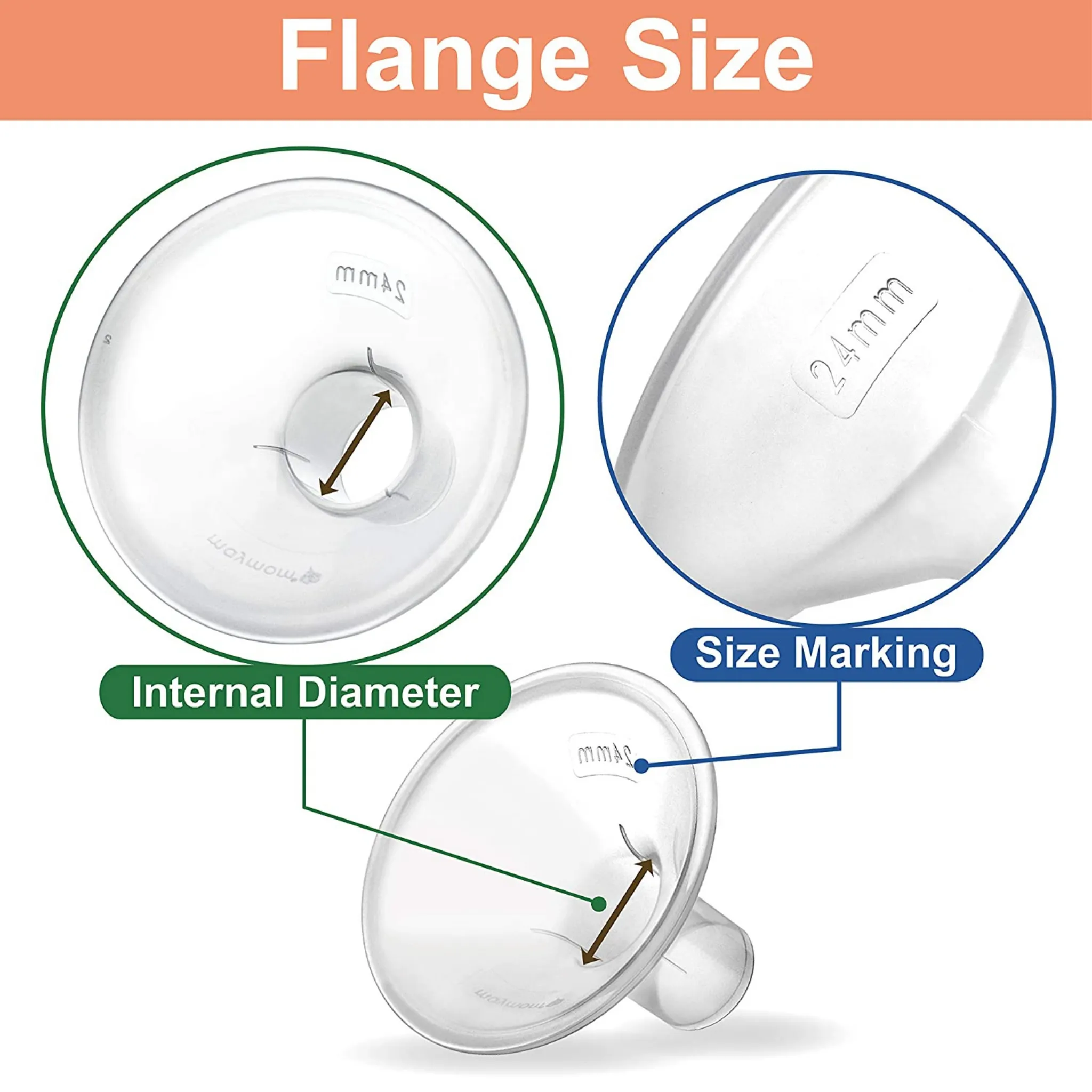 Maymom MyFit Flanges 2-Set Compatible with Medela