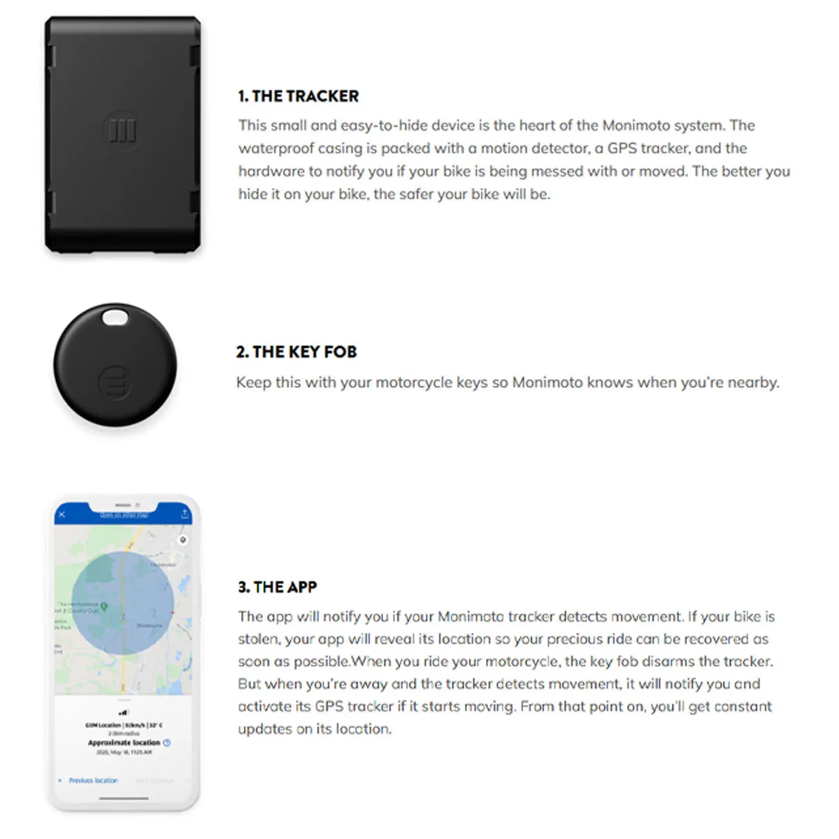 MoniMoto 7 Smart Motorcycle/Vehicle GPS Tracker