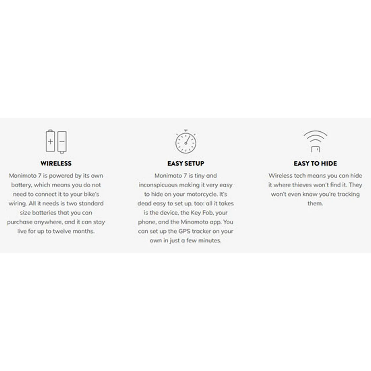 MoniMoto 7 Smart Motorcycle/Vehicle GPS Tracker