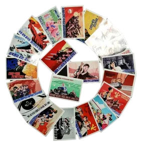North Korea Propaganda Poster Art Stickers (10 Pack)