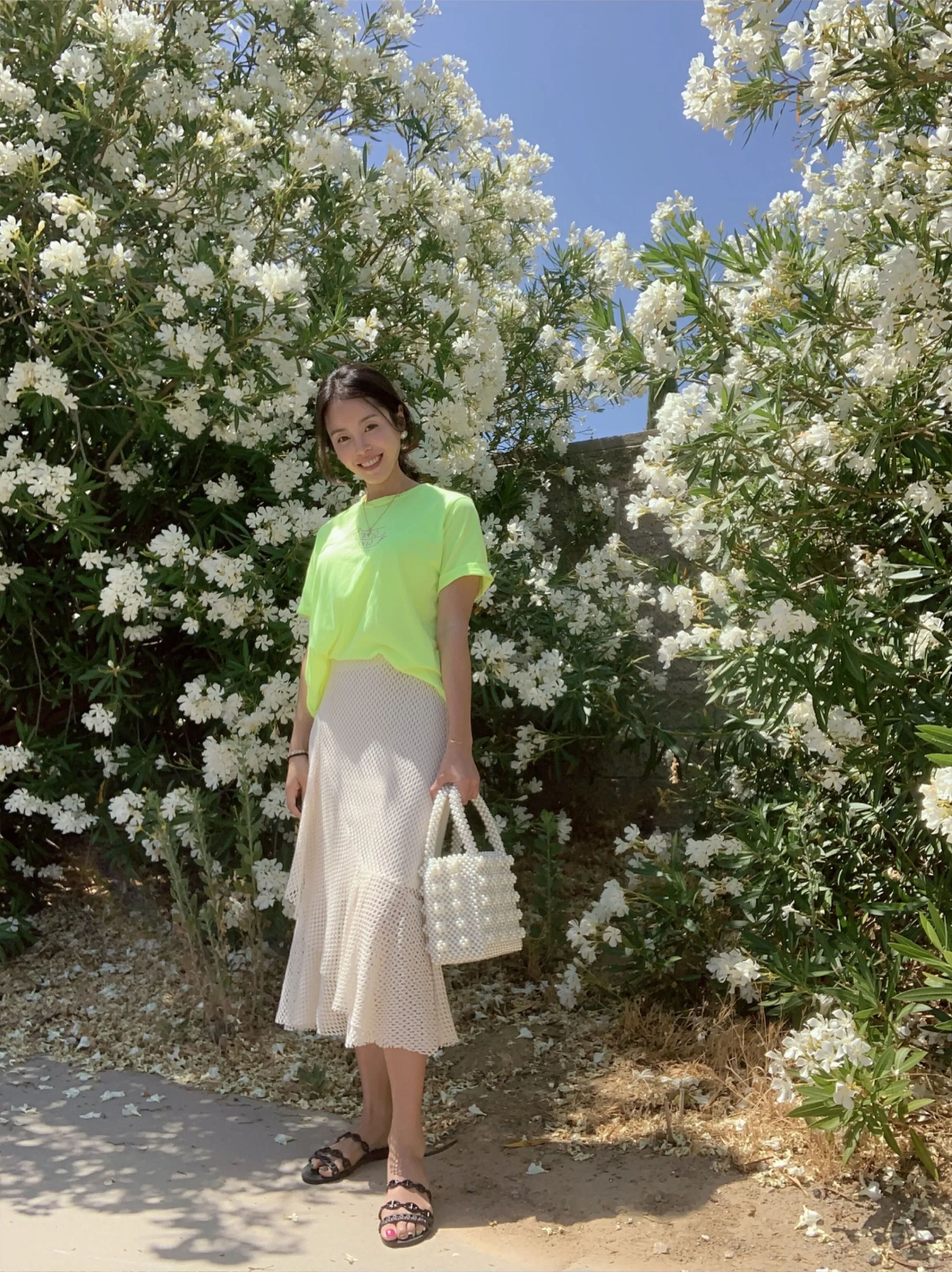 Pearl Beaded Tote Bag