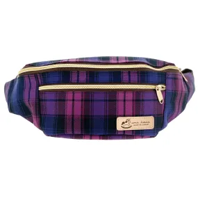 Purple & Pink Tartan Plaid Fanny Pack