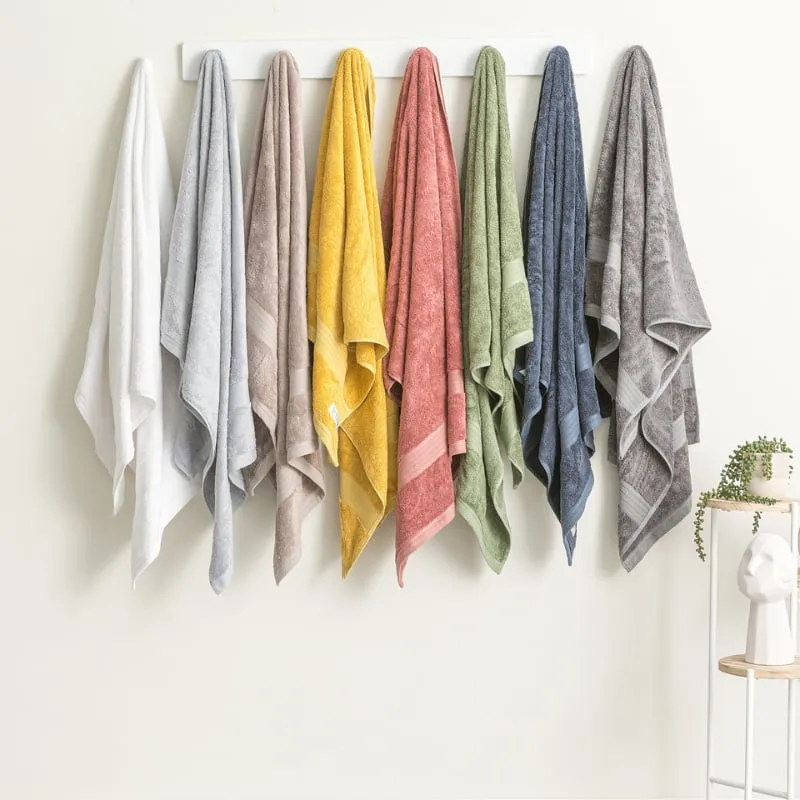 Renee Taylor Stella 2 Piece Silver Bath Sheet Pack