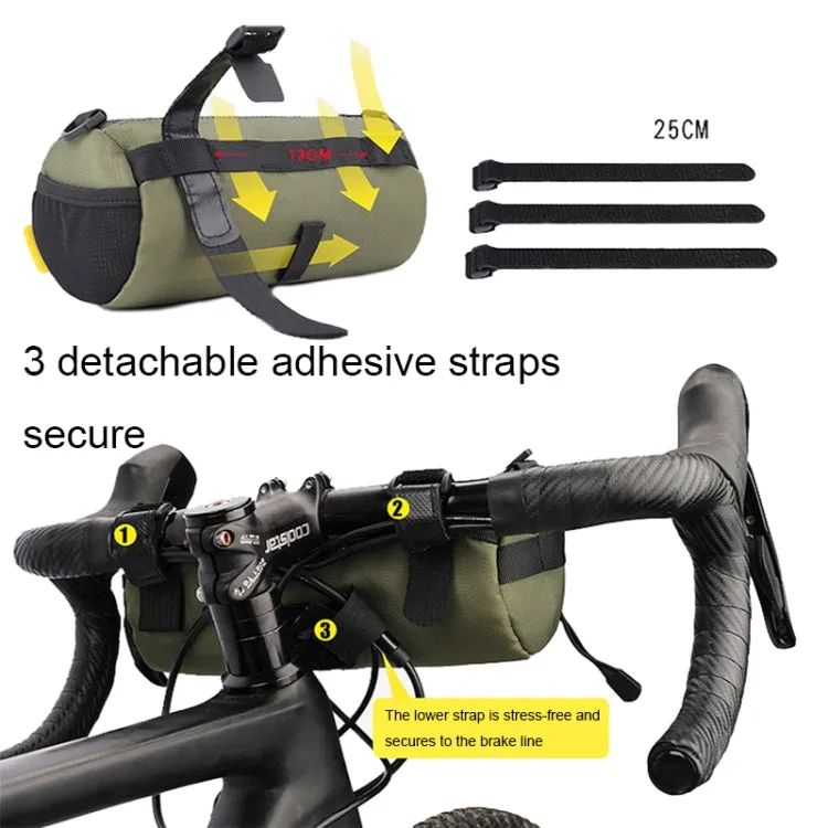Rhinowalk RK9103 2.4L Outdoor Sports Cycling Front Bag Bicycle Waterproof Handlebar Bag(Green)