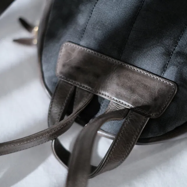 Small Leather Backpack Ladies Leather Rucksack for Women